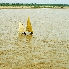 Two boats in river Godavari of Andhrapradesh