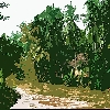 Andhra Village scene artistic cutout filter