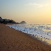 Finest sand beach of India in Visakhapatnam, Yarada