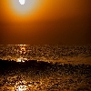Late sun rise view at Yarada beach in Visakhapatnam, Andhrapradesh