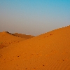 Evening sunset light on Sand dunes in Desert 
