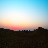 Sunset at Sam Sand dunes