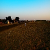 Morning sun light at Sam near Jaisalmer