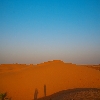 Sunset time light on Sand dunes