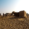 Houses in desert 
