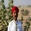 A villager at Dhaneli village