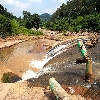 Water flow at chaparai picnic spot Araku valley vizag
