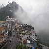 View of Gangtok from the ropeway cable car