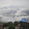 Gangtok town under clouds