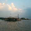 Chilka lake at Satapada of Orissa state Jetty place