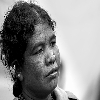 portrait of a lady at Orissa tribal fair shot with Tamron 70-300 on Canon 20D