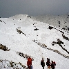 Trekking in snow from Dhunda