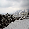From top of the snow during trekking