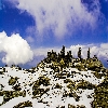 The Kedarkantha peak during trekking in the month of May