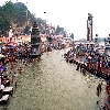 Ganga river at Haridwar at Hari-Ki-Pauri