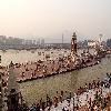 Ganga River during morning hours at Haridwar