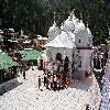 Gangotri temple from a height: 
