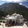 Gangotri temple by the side of river Bhagirathi - Ganga