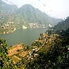 Water stagnation due to Tehri dam at Uttarakhand