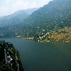 Lake formation due to Tehri Dam at Uttarakhand