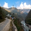 On the way to Gangotri by the side of river Bhagirathi