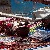 Market near Gangotri selling various items of tourist interest