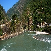 River  Alaknanda and Pindar confluence at Karanprayag
