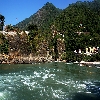 Meeting of two river waters and Karanprayag