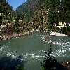 Confluence of Alaknanda & Pindar river at Karanprayag