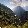 Dangerous roads at Himalaya mountains