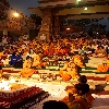 Group of devotees at Rishikesh 