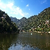 Naini Lake and green trees around