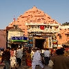 In front of main entrance at Puri temple