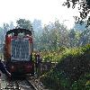 Approching train engine