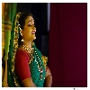 lady  looking curiously in a Kuchipudi performance