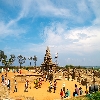 Temples and sea beaches at Mahavalipuram