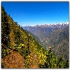 Himalaya mountain and land scape on the way to Tila lotni from Zirmi