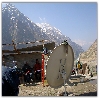 Dish antenna at Himalayas for DTH