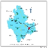 Shimoga district map showing important visiting places