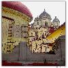 Closer view of Kali temple at Dakshineswar