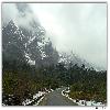 Road & valley in  Lachung towards Youmthang valley