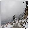 Road towards zero point in north Sikkim