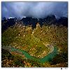 Horse shoe bend at Tandi from confluence of Chandra and Bhaga rivers