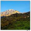 Early hours Sun rays on Himalayan peaks