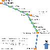 Manali to Keylong Udaipur and Trilokinath route map with distance and places