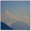 The view of Panchuli peak as seen from a view point at Munsiyari