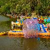 A inflate air boat specially for kids