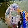 A inflate air boat specially for kids