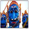Ravana main head out of ten heads at Daspalla