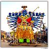 Full size Ravana mounted on a moving car for Lankapodi festival at Daspalla